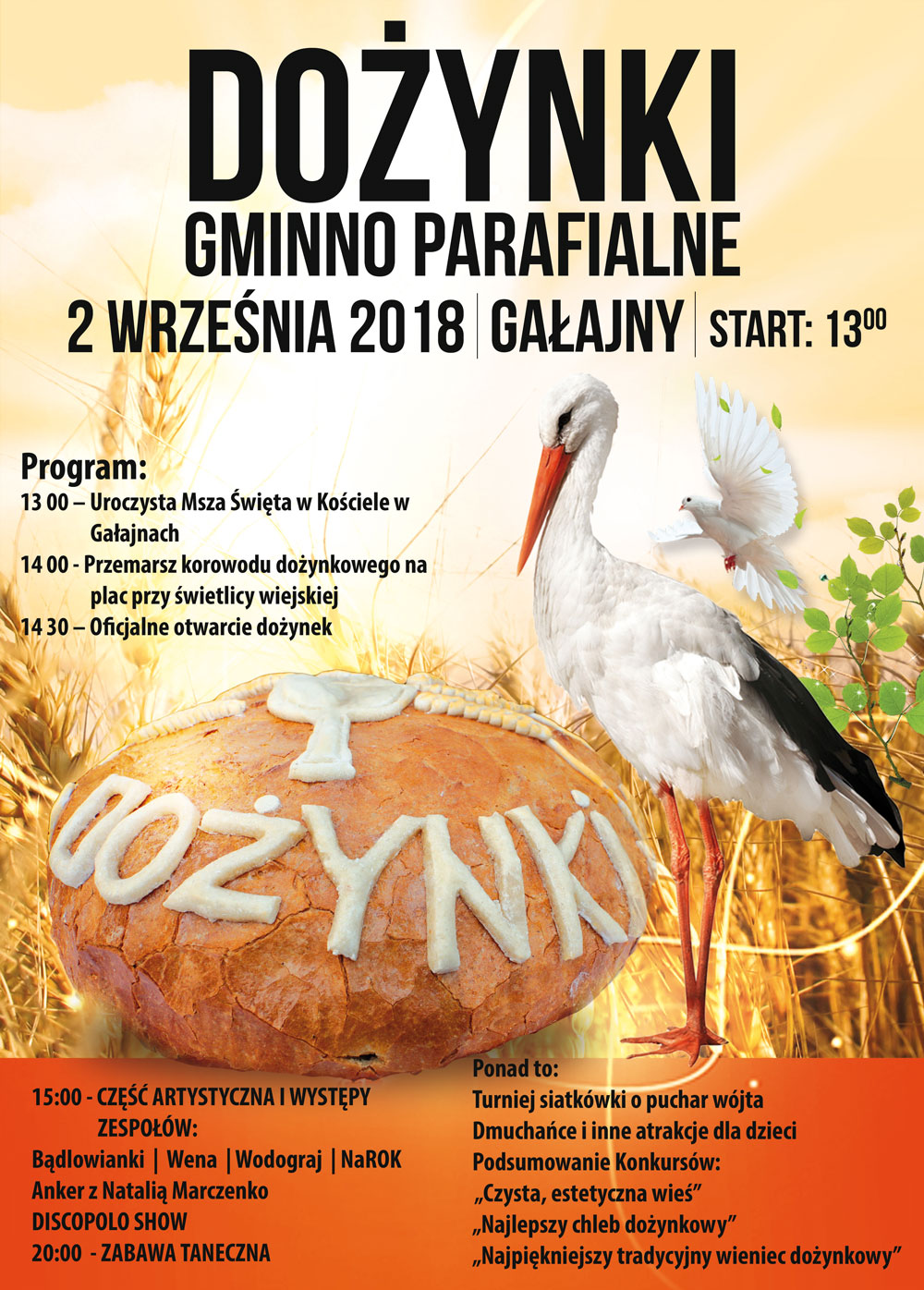 plakat dozynki 2018 m