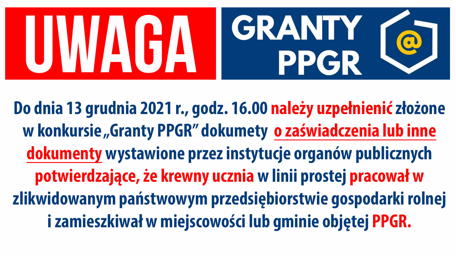 uwaga granty